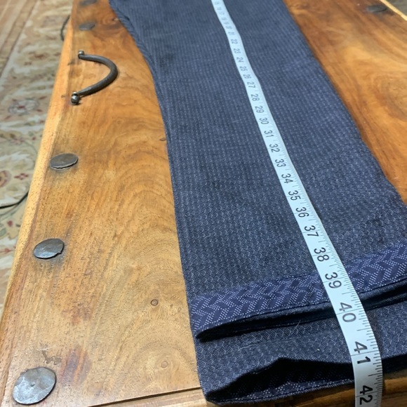 Ted Baker 30R Twill Weave Microprint Chino’s in Charcoal / Navy Lapaz - Picture 12 of 15